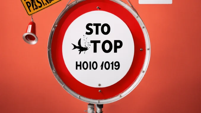 objects suspended in the air danger sign